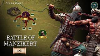 Battle of Manzikert 1071  The Rise Of Seljuk Empire  First Crusade [upl. by Atikin]