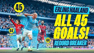 ERLING HAALAND RECORD BREAKER  Every goal of his Man City career so far [upl. by Pauiie]