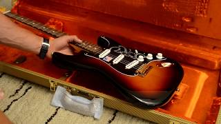 Fender American SRV Stratocaster  Unboxing  Review  Sound Check [upl. by Tyra144]