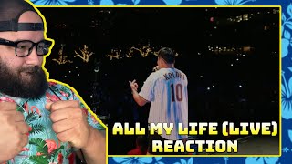 KOLOHE KAI  ALL MY LIFE LIVE  REACTION [upl. by Accisej]