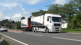 Trucks on the A1 at Grantshouse TQ Photography [upl. by Maud]