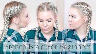 How To French Braid Your Own Hair Step By Step – Hair For Beginners  EverydayHairInspiration [upl. by Blader159]