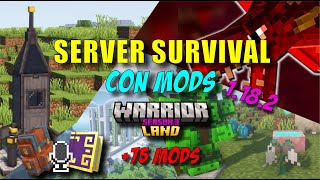 👉SERVER DE MODS🩵PARA MINECRAFT 1182✅GRATIS⛏️WarriorLand [upl. by Irtimid708]