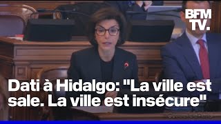 quot12000 parisiens quittent la capitale chaque annéequot au conseil de Paris Dati face à Hidalgo [upl. by Leilani]