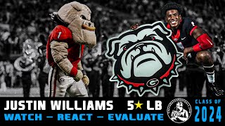 5⭐ LB Justin Williams  Highlight Review  Georgia Commit  WRE24 [upl. by Ajdan]