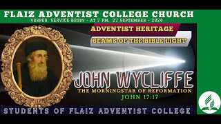 John Wycliffe The Morningstar of Reformation  John 1717 [upl. by Aisatsana]