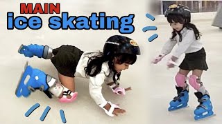 MAIN ICE SKATING KATA SAMANTHA MIRIP MAIN SEPATU RODA [upl. by Feingold963]