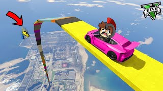 Imposible MEGA RAMPA 100 VERTICAL en GTA 5 😱 [upl. by Nelia164]