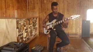 Guitar Lesson Tosin Abasi on eightstring guitar chord shapes [upl. by Neelyaj]