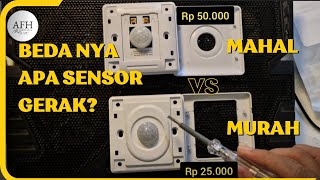 bedanya saklar otomatis sensor gerak yang 50rb an vs yang 25rb an⁉️ saklar sensor diy [upl. by Ahsieken101]