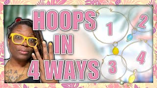 4 WAYS To Make Copper Wire Hoop Earrings  Easy Hoop Earrings  IM BACK [upl. by Cora475]