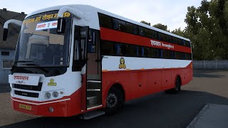 MSRTC Non AC Sleeper Bus Mod Euro Truck Simulator 2 [upl. by Blair]