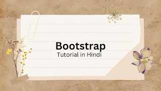 Bootstrap tutorial for beginners in Hindi  bootstrap bootstrap5 bootstraptutorials [upl. by Rector]