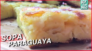 Como hacer SOPA PARAGUAYA  Receta FACIL [upl. by Sharla]