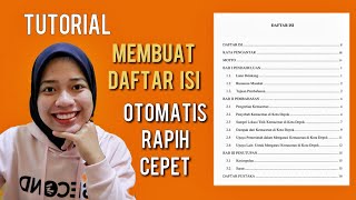 CARA MEMBUAT DAFTAR ISI SECARA OTOMATIS [upl. by Cheke]