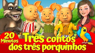 🔴 Os Três Porquinhos e o Lobo Grande e Mau 🔴🐷🐺 I Três Contos I Contos de fadas encantadores [upl. by Jeffy606]