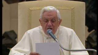 General Audience Pope explains quotCaritas in Veritatequot [upl. by Gemini]