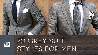 70 Grey Suit Styles For Men  Male Fashion [upl. by Acinomad]