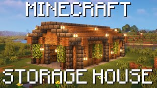 How To Build a STORAGE HOUSE in Minecraft🏠 [upl. by Yerag]