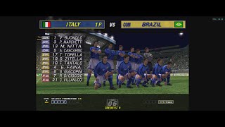 Arcade Virtua Striker 2002 playthrough Italy [upl. by Wildon]