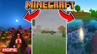 Top 5 Shaders Realistas para MCPE 120  12073   SHADERS PARA MINECRAFT BEDROCK 🌿 [upl. by Ynffit]