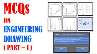 MCQs On Engineering Drawing PartI engineeringdrawing mcq mcqs [upl. by Ahseral368]