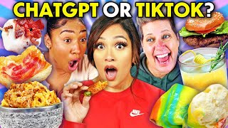 AI Food Vs TikTok Trend Challenge  People Vs Food [upl. by Sokram430]