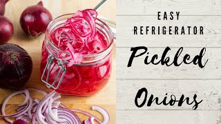 Pickled Red Onions Recipe Easy [upl. by Lusa]