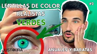 LAS MEJORES Lentillas de COLOR 👁 VERDE 👁 REALISTAS Y NATURALES 2  TitusF  ft Just4Kira [upl. by Syd]