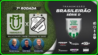 MARINGÁ X INTER DE LIMEIRA  AO VIVO  Narração MARCELO HENRIQUE  Futebol Globo CBN [upl. by Perlman160]