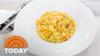 Risotto With Shrimp Butternut Squash And Sage  TODAY [upl. by Boak]