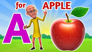 A for apple  अ से अनार  abcd  phonics song  a for apple b for ball C for cat preschool [upl. by Ellesirg]