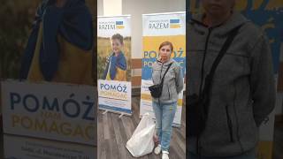 Гуманітарна допомога біженцям з України в Лодзі shorts lodz ukraine [upl. by Sabian]