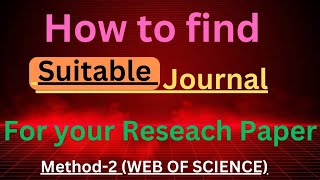 How to find free SCI index journal from Web of Science website Method2 [upl. by Nilreb821]