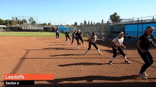 Girls Fastpitch Softball Running Drills [upl. by Atinnek14]