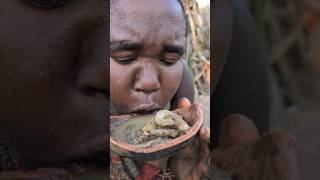 Its Soup Time 😋 Hadzabe tribe cooks the best soup ever😃😋food hadzabetribe breakfast [upl. by Ehav]