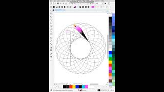 circle logo desing short coreldraw shortvideo [upl. by Ydal256]