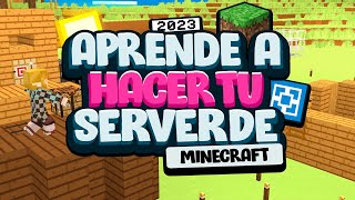 Cómo CREAR un SERVIDOR de MINECRAFT para JUGAR CON AMIGOS JAVA y BEDROCK [upl. by Haodnanehs]