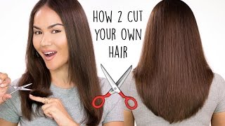 How To Cut Your Own Hair l DIY HAIRCUT TUTORIAL  Maryam Maquillage [upl. by Roderick996]