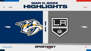 NHL Highlights  Predators vs Kings  March 12 2023 [upl. by Guerra]