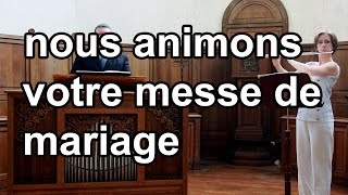 Voici le Corps très Saint Communion  Animation cérémonie de mariage musique amp chant [upl. by Marmawke]