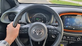 Toyota Aygo X 10 VVTi 2022  consumption on 130 kmh  city [upl. by Ylrak121]