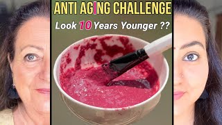 ANTI AGEING CHALLENGE  Remove Wrinkles Fine Lines Open Pores amp Get Tight Bright Skin Naturally [upl. by Garwood474]