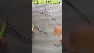 Welding machine homemade welding machine use in pencil and blade viralshort [upl. by Yelssew128]