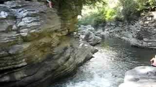 LInville Gorge 30 jump into River [upl. by Enyleuqcaj]