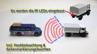 Ich fahre vor dir  Einbau IR LEDs im Heck  Vom Standmodell zum Open CarSystem Fahrzeug 11 [upl. by Lieno432]