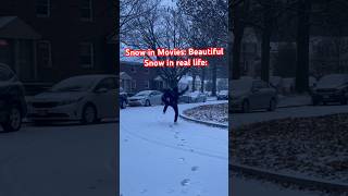 Reality of Snow  Abroad Student Life shorts [upl. by Starla]