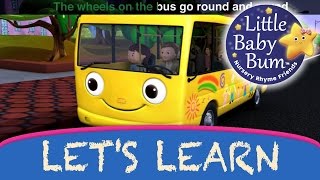 Learn with Little Baby Bum  Wheels on The Bus Part 1  Nursery Rhymes for Babies  Songs for Kids [upl. by Sila170]