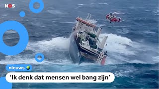 Angstige momenten op schip door tropische storm [upl. by Reiniar118]