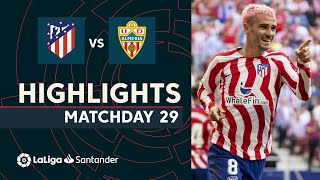 Resumen de Atlético de Madrid vs UD Almería 21 [upl. by Lilia690]